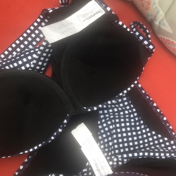 🌟 NWOT Boohoo Strappy Sexy Classy Gingham Bikini - Picture 8 of 8